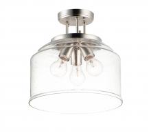 Maxim 12271CDSN - 3-Light Semi Flush
