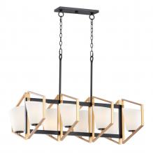 Maxim 26358SWGLDBK - Oblique-Linear Pendant