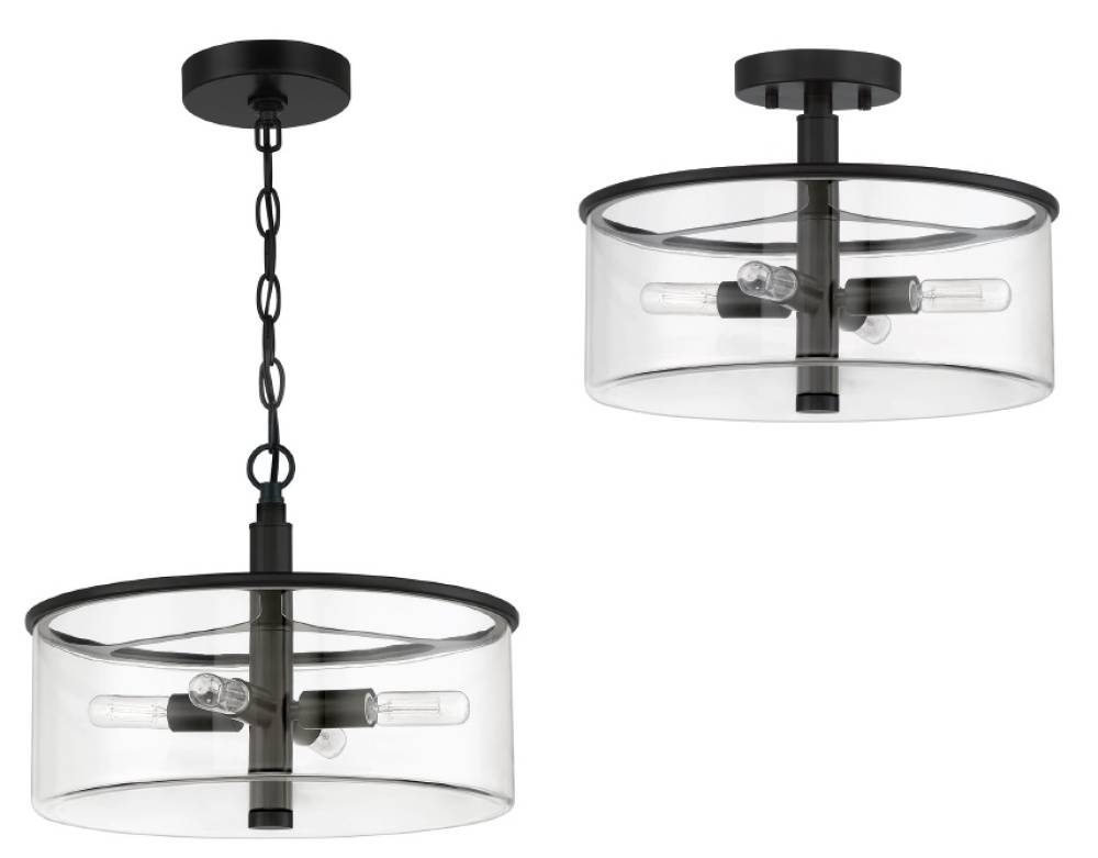 4-Light Convertible Semi Flush
