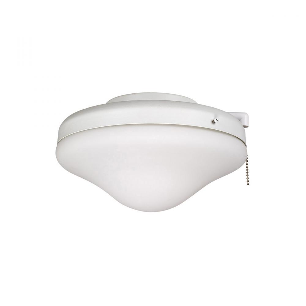 2 Light Outdoor Bowl Light Kit in White
