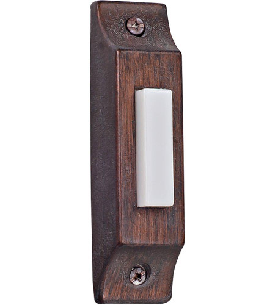 Surface Mount Die-Cast Builder's Series LED Lighted Push Button in Rustic Brick