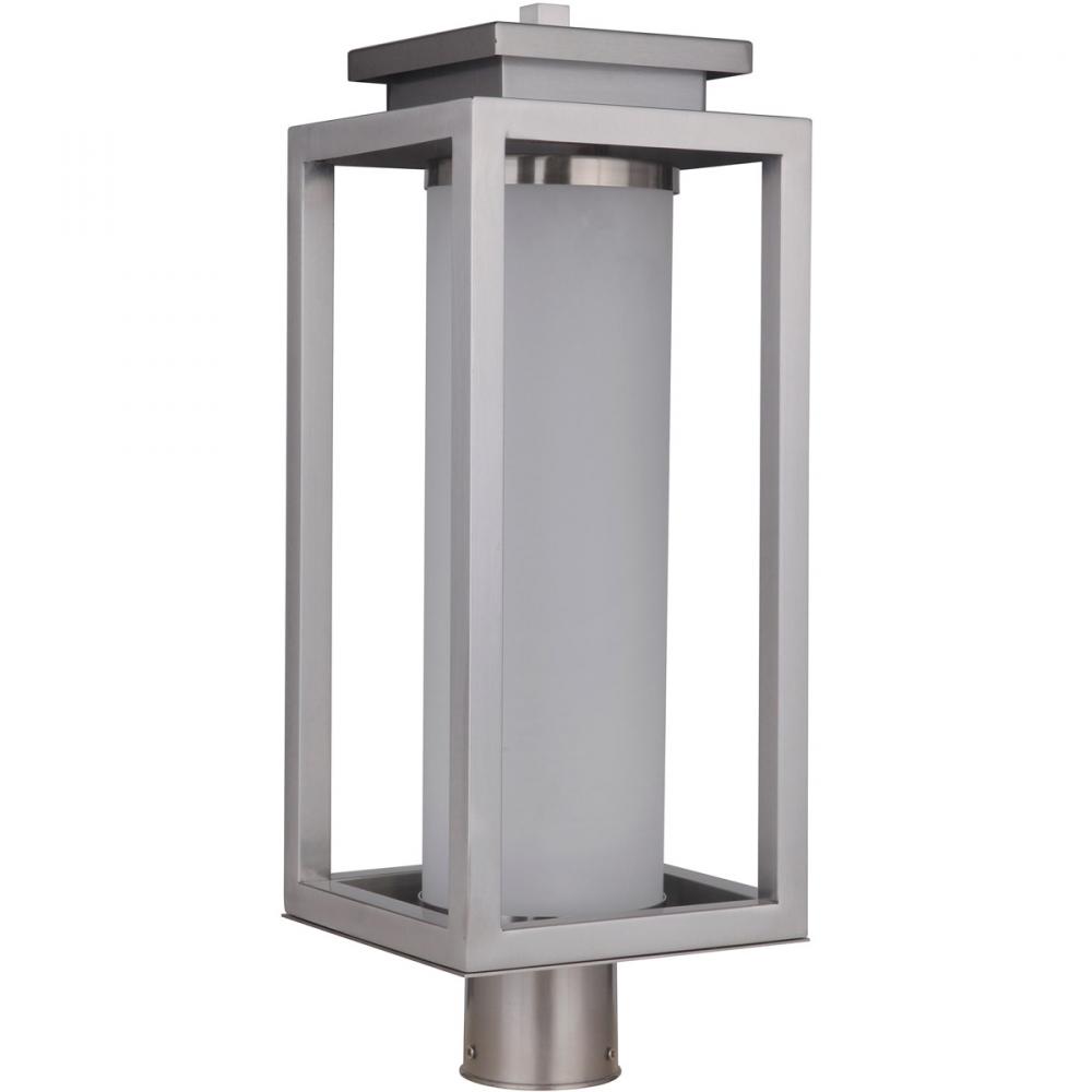 Vailridge 1 Light Large LED Outdoor Post Mount in Stainless Steel