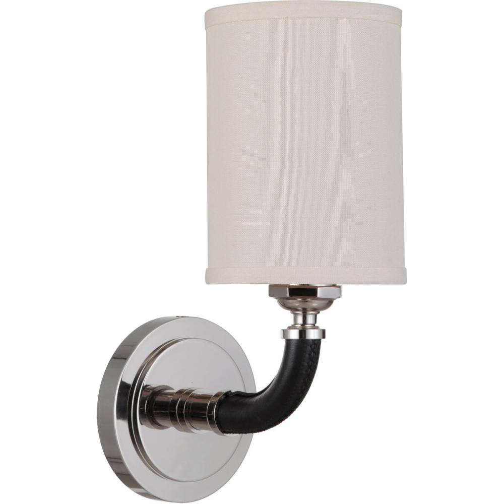 Huxley 1 Light Wall Sconce in Polished Nickel
