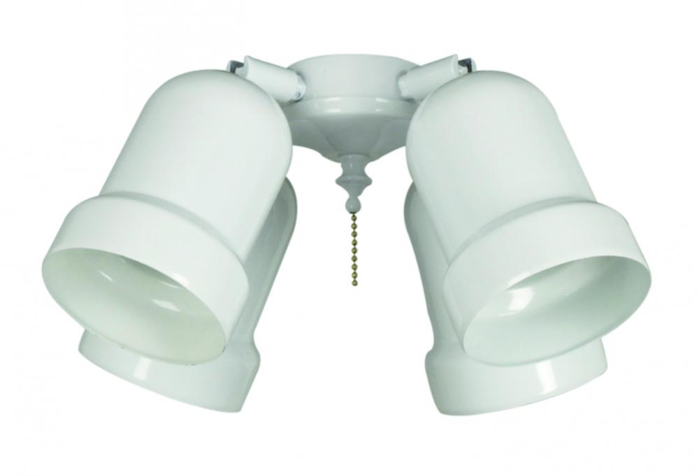 4 Light Universal Adjustable Spotlight Light Kit in White
