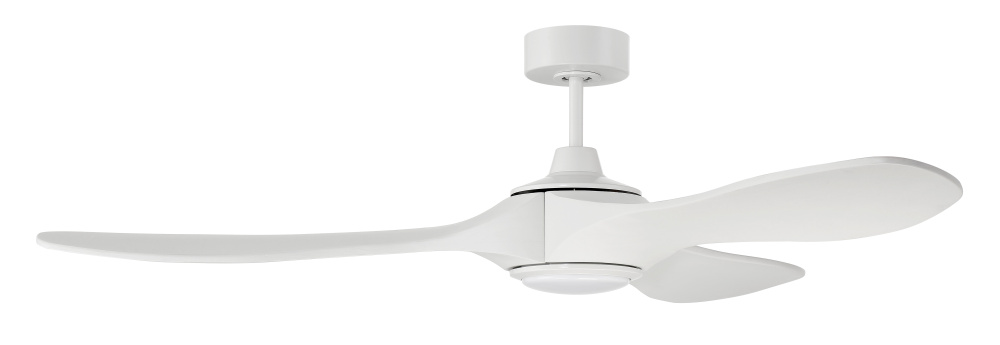 60"  Ceiling Fan w/DC Motor, w/Blades & LED Light Kit, Damp Rated