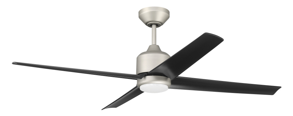 52" Ceiling Fan w/ 4 Blades, Wi-Fi & LED Light Kit, Damp