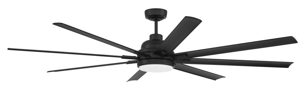 72" Ceiling Fan w/Wi-Fi, DC Motor, Blades, LED Light Kit, Wet Rated