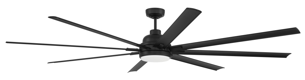 84" Ceiling Fan w/Wi-Fi, DC Motor, Blades, LED Light Kit, Wet Rated