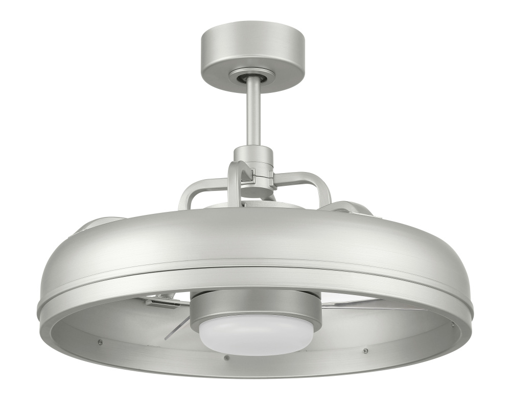 24" Ceiling Fan w/Wi-Fi, DC  Motor, Blades, LED Light Kit, Damp Rated