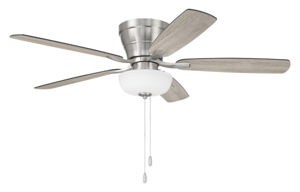 52" Hugger Ceiling Fan w/ 5 Blades, Light Kit