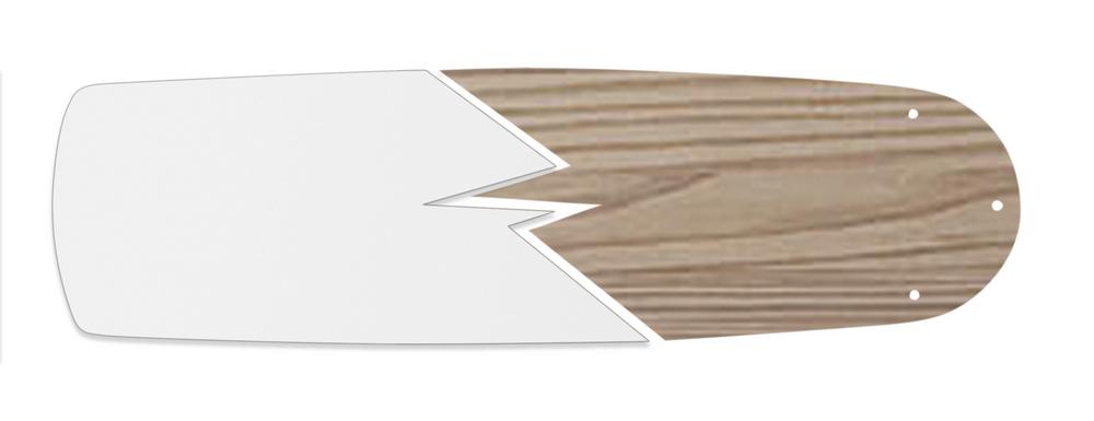 56" Supreme Air Plus Blades in White/Washed Oak
