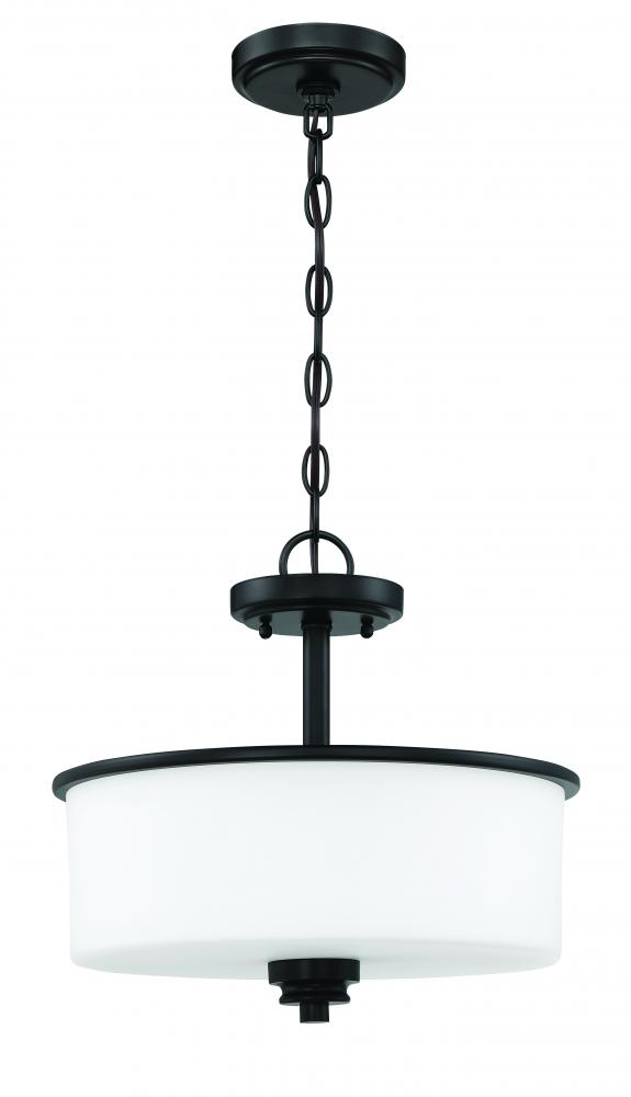 2-Light Convertible Semi Flush