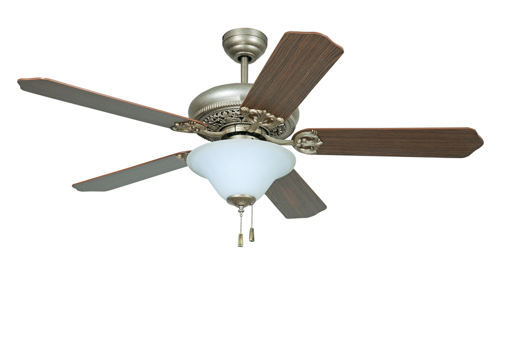 Manor with Bowl Light Kit 54" Ceiling Fan with Blades and Light in Athenian Obol