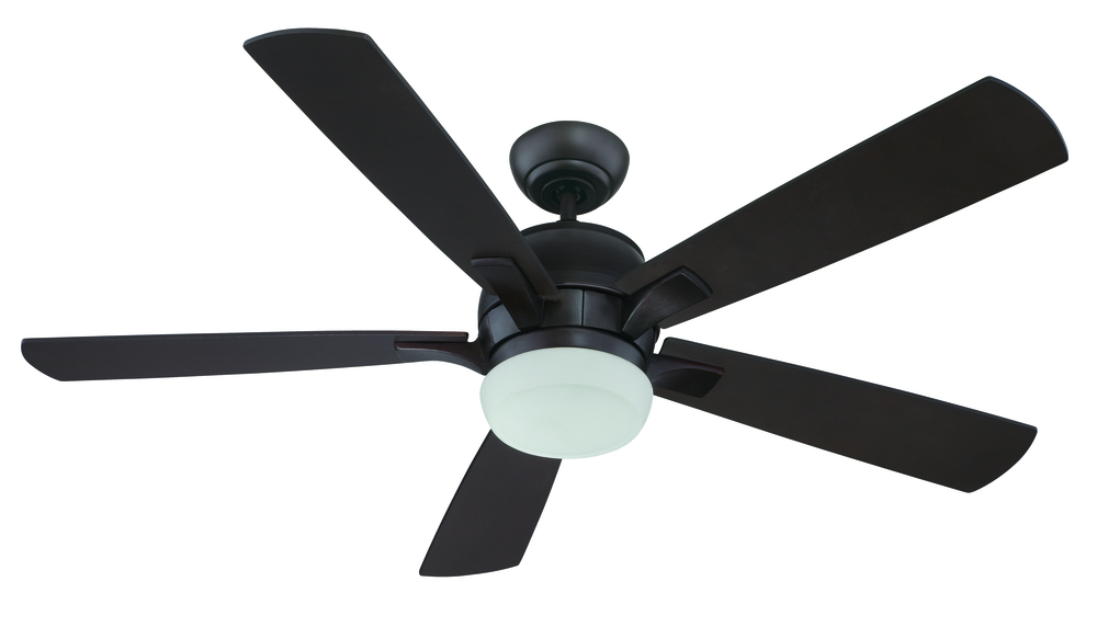 Pulsar 52" Ceiling Fan with Blades and Light in Oiled Bronze