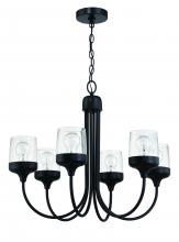 Craftmade 58126-FB - Wrenn 6 Light Chandelier in Flat Black