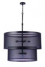 Craftmade 58999-FB - Mesh 9 Light Pendant in Flat Black