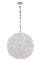Craftmade 48493-CH - Roxx 4 Light X-Large Pendant in Chrome w/Quartz Crystals
