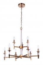 Craftmade 53229-SB - Tarryn 9 Light Chandelier in Satin Brass