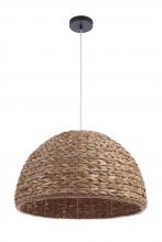 Craftmade P2005-NT - Natural Pendant 1 Light Pendant w/ Woven Sea Grass Dome