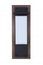 Craftmade ZA2522-WBMN-LED - Heights 1 Light Large Outdoor LED Wall Lantern in Whiskey Barrel/Midnight