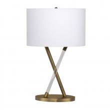Craftmade 86224 - 1 Light Metal/Acrylic Base Table Lamp in Satin Brass
