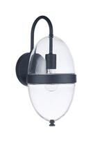 Craftmade ZA3514-MN - Sivo 1 Light Medium Outdoor Wall Lantern in Midnight