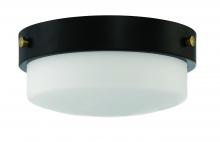 Craftmade X3212-FB - Oak Street 2 Light 12" Flushmount in Flat Black