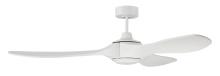 Craftmade EVY60W3 - 60"  Ceiling Fan w/DC Motor, w/Blades & LED Light Kit, Damp Rated