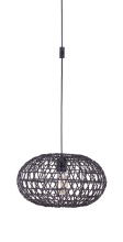 Craftmade SW2003-FB - Portable Swag Pendant w/Rattan Shade, Damp Rated