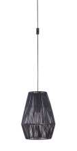 Craftmade SW2009-FB - Portable Swag Pendant w/Rattan Shade, Damp Rated