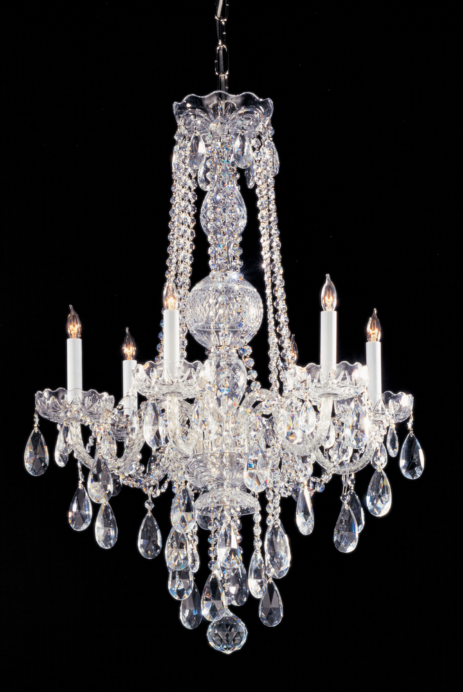 Traditional Crystal 5 Light Crystal Chrome Chandelier