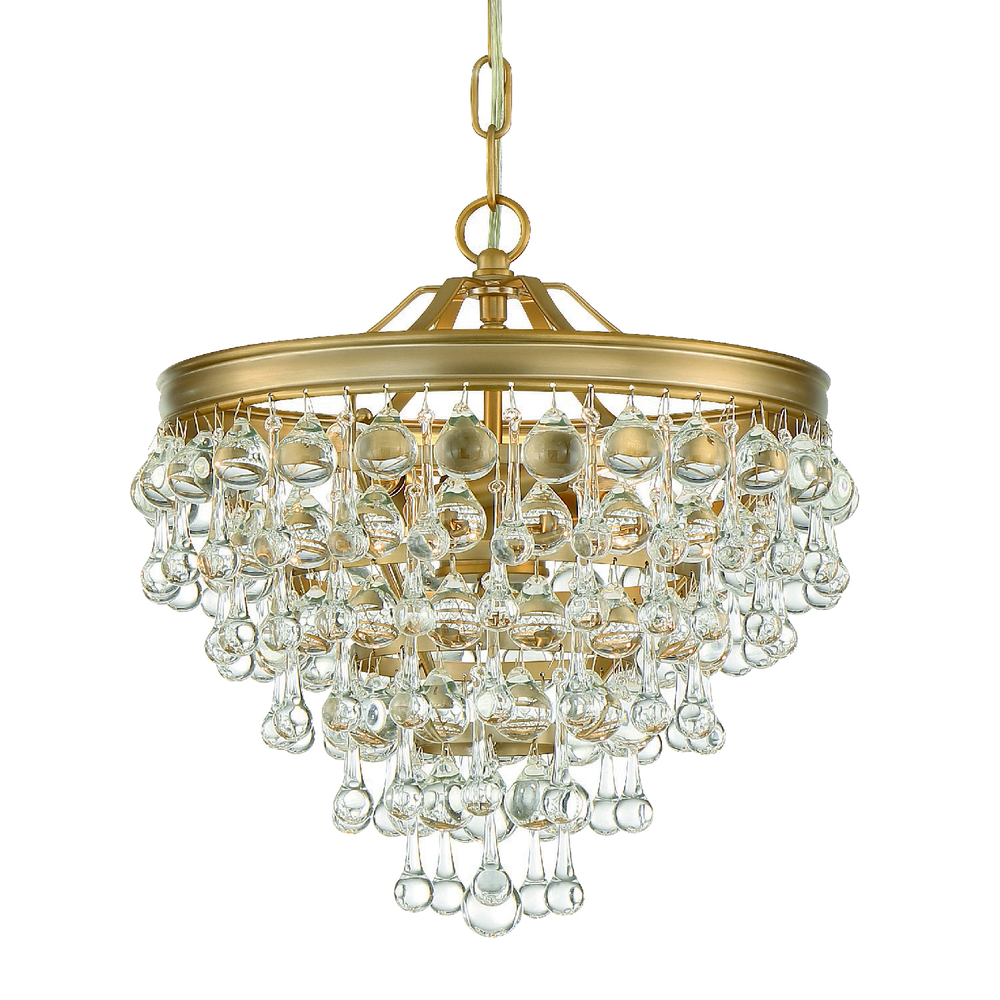 Crystorama Calypso 3 Light Vibrant Gold Mini Chandelier 130 Vg Crystorama Calypso 3 Light Vibrant Gold Mini Chandelier