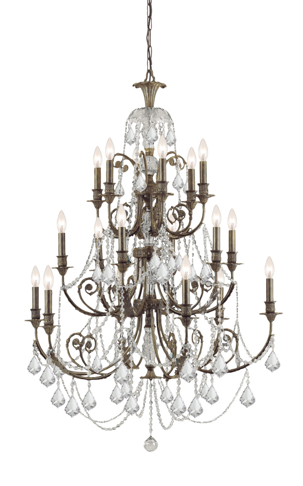 Regis 18 Light English Bronze Chandelier