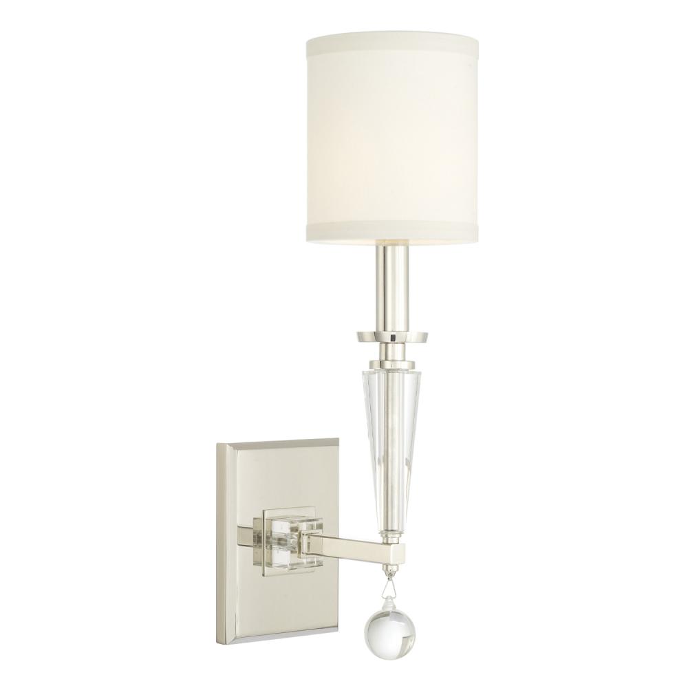 Paxton 1 Light Polished Nickel Sconce