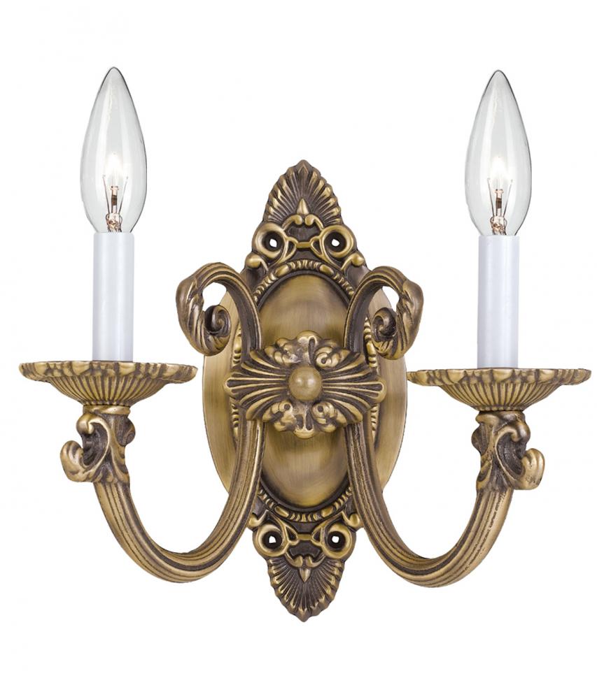 Solid Cast Ornate Wall Sconce