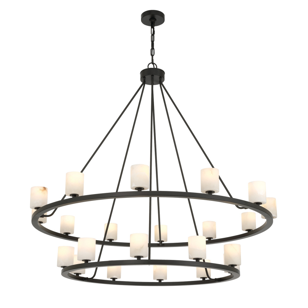 Aragon 46.75'' LED Matte Black Chandelier
