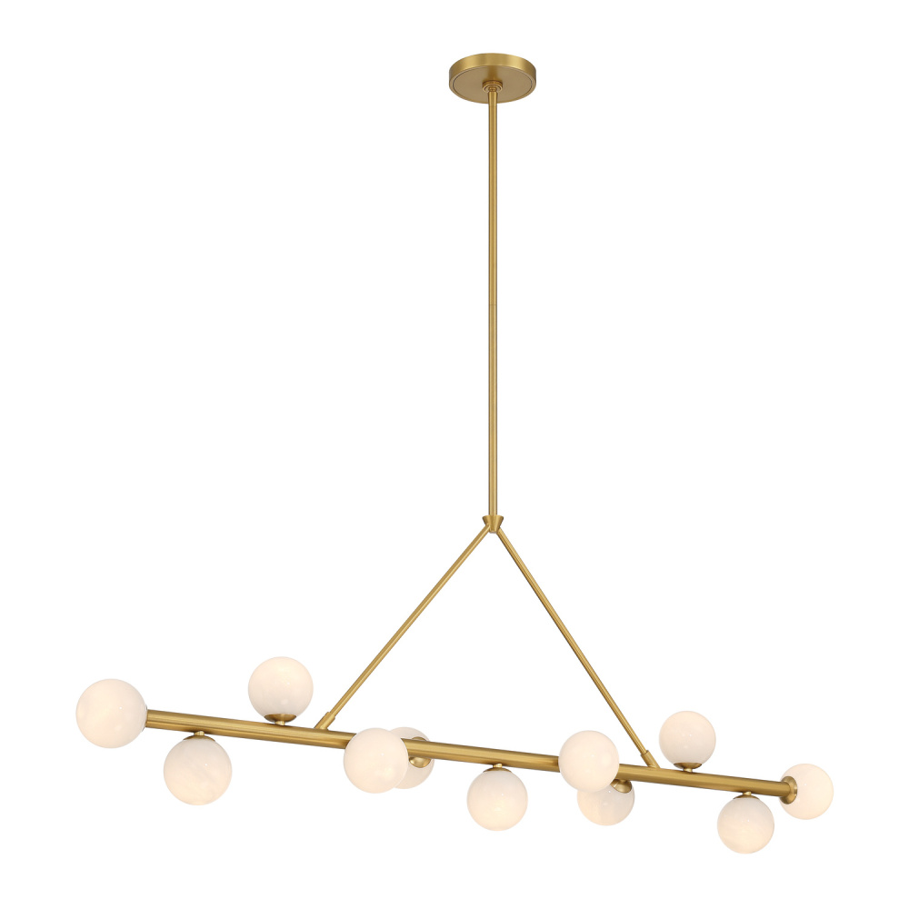 Terrell 46.5'' LED Luxe Gold Linear Chandelier