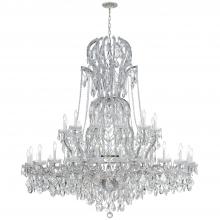 Crystorama 4460-CH-CL-MWP - Maria Theresa 37 Light Hand Cut Crystal Polished Chrome Chandelier