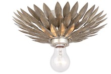 Crystorama 500-SA_CEILING - Broche 1 Light Antique Silver Ceiling Mount