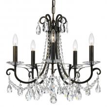 Crystorama 6825-EB-CL-MWP - Othello 5 Light Clear Crystal English Bronze Chandelier