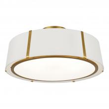 Crystorama FUL-907-GA_CEILING - 6 Light Antique Gold Ceiling Mount