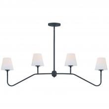 Crystorama KEE-A3004-BF - Keenan 4 Light Black Forged Chandelier