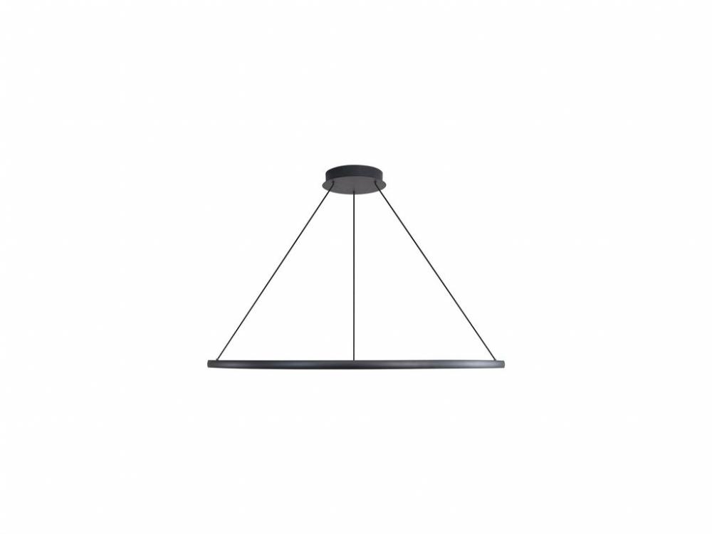 Veritas 35" LED Ring Chandelier in Sand Black
