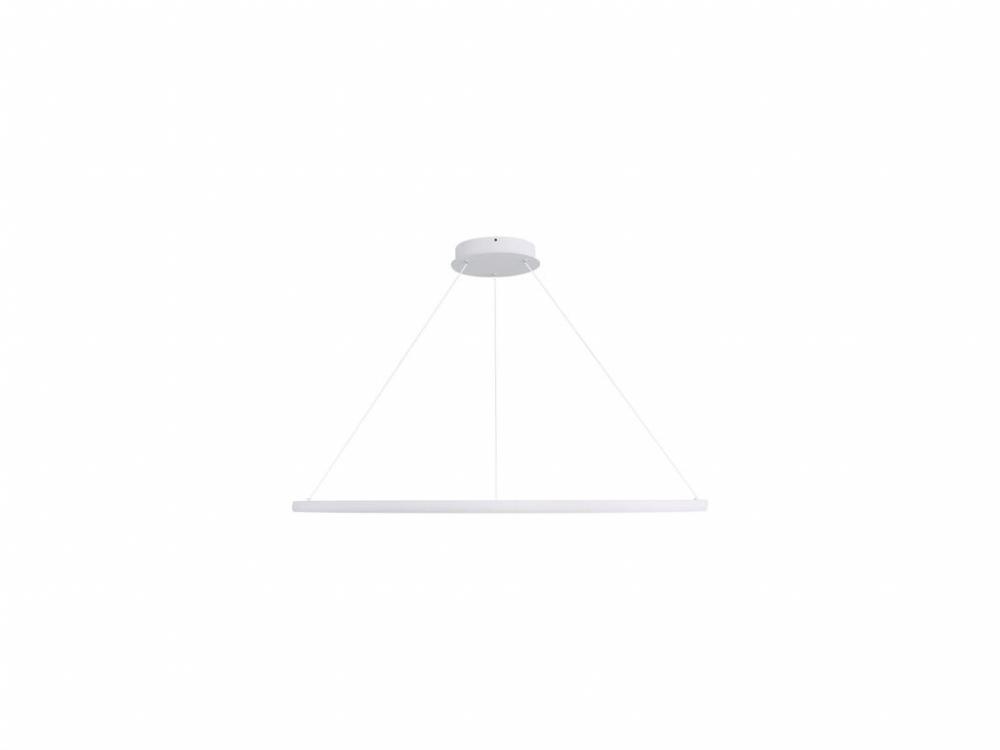 Veritas 35" LED Ring Chandelier in Sand White