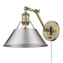 Golden 3306-A1W AB-PW - 1 Light Articulating Wall Sconce