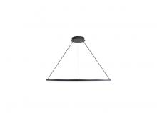 Golden 5460-35 SNB - Veritas 35" LED Ring Chandelier in Sand Black