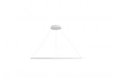 Golden 5460-47 SNW - Veritas 47" LED Ring Chandelier in Sand White