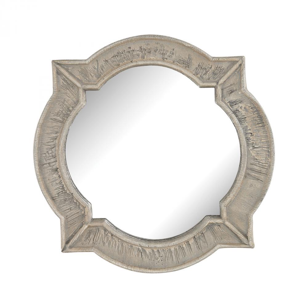 Villeneuve Composite Frame Wall Mirror In Weathered Wood Finish Villeneuve Composite Frame Wall Mirror In Weathered Wood Finish