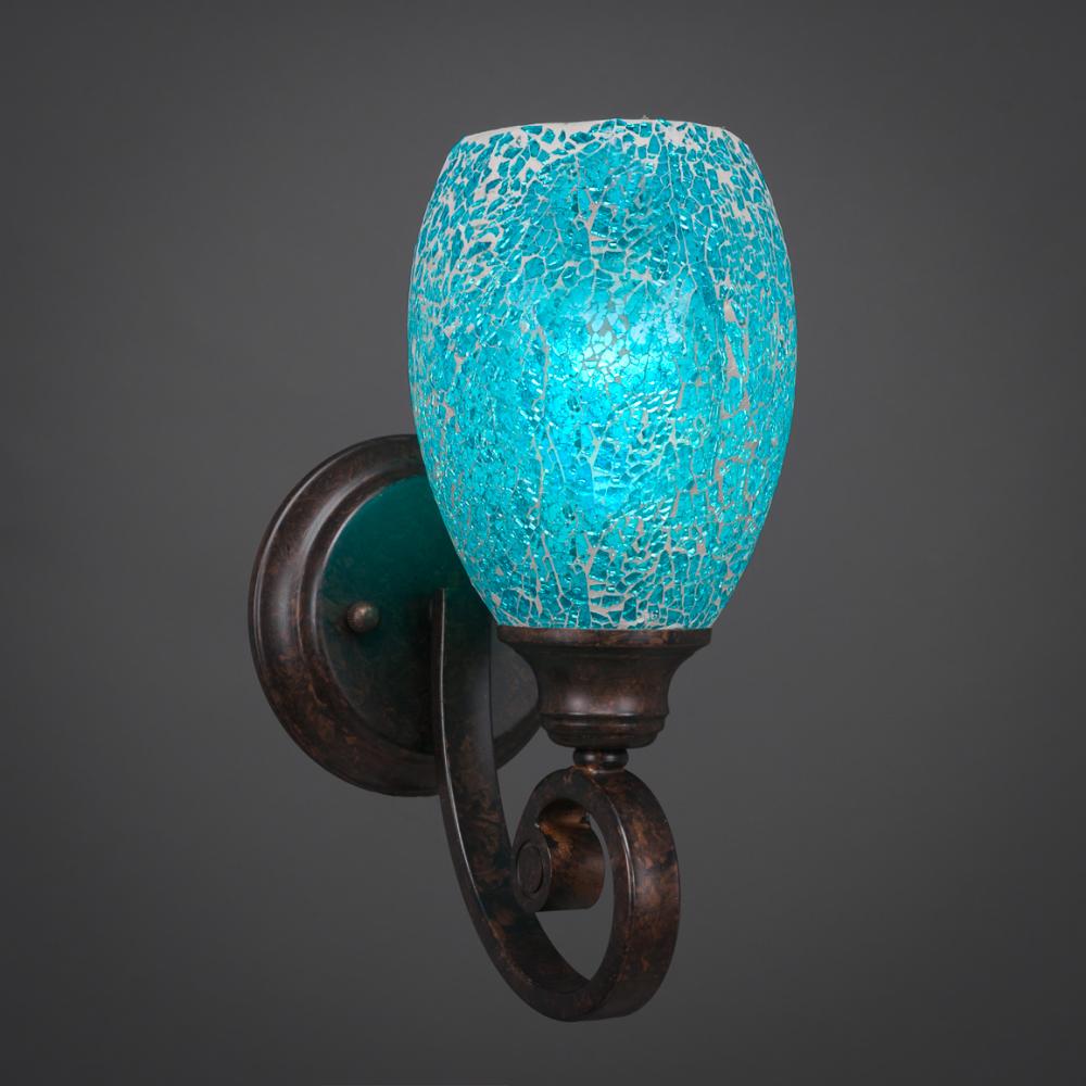 Curl Wall Sconce Shown In Bronze Finish