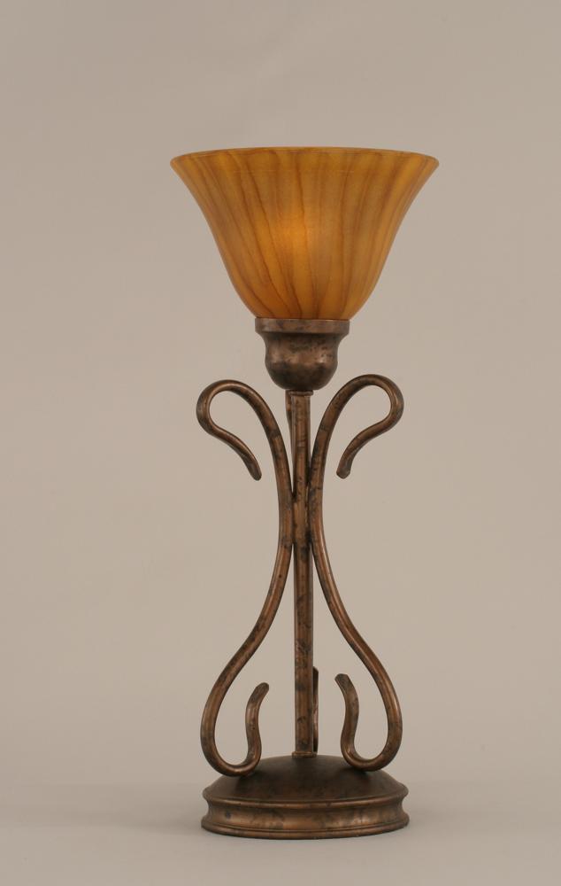 Swan Mini Table Lamp Shown In Bronze Finish